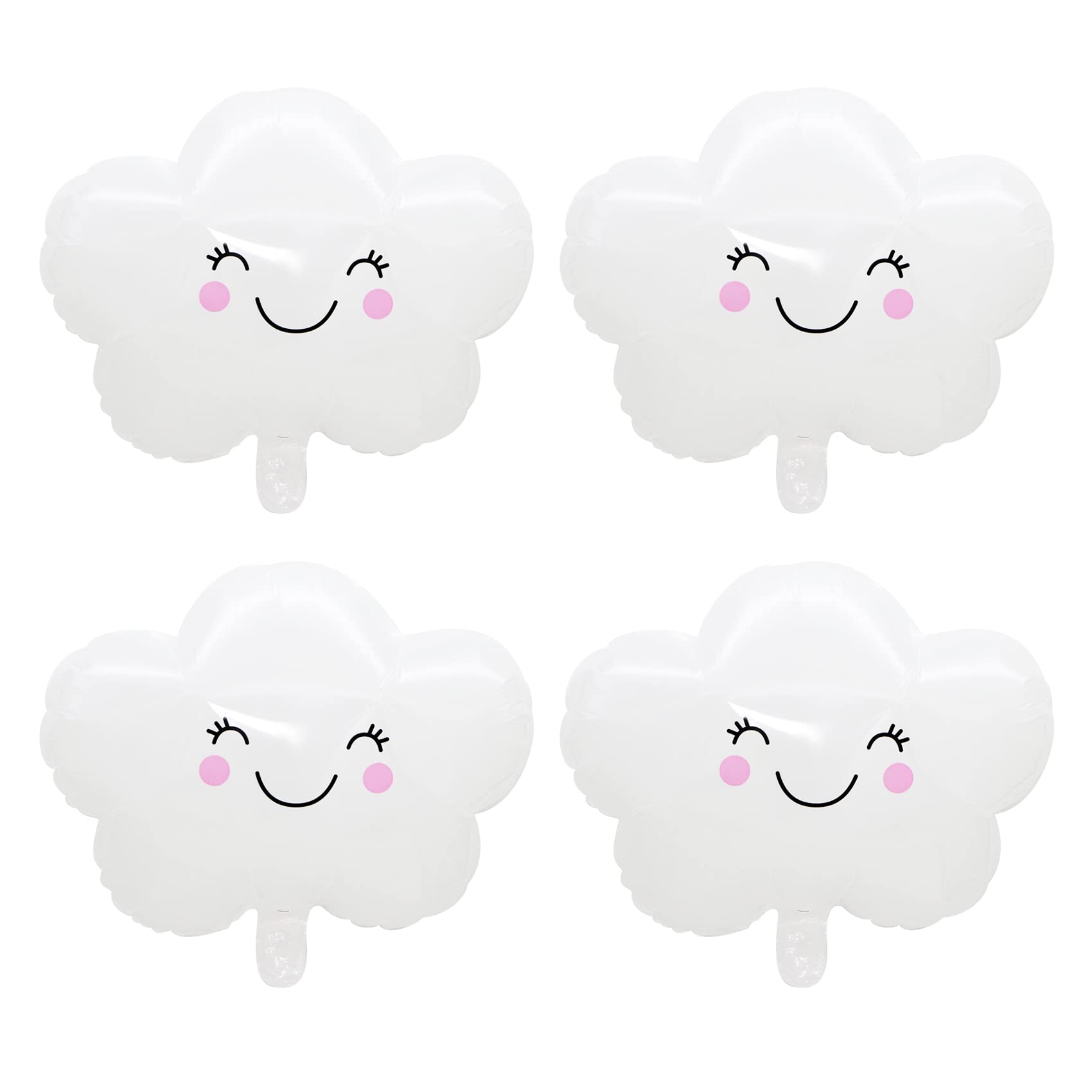 Photo 1 of HAIOPS Cloud Balloons 4 Pieces 19 Inch White Cloud Balloons for Birthday Party Baby Shower Decoration