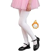 VINICUNCA Girls' Fleece Lined Tights High Waist Winter Warm Stretchy Leggings for Kids