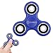 Quirkio - Hand Spinner Tri Fidget Spinner Ceramic Ball Desk Toy EDC Stocking Stuffer Kids/Adult (Blue)