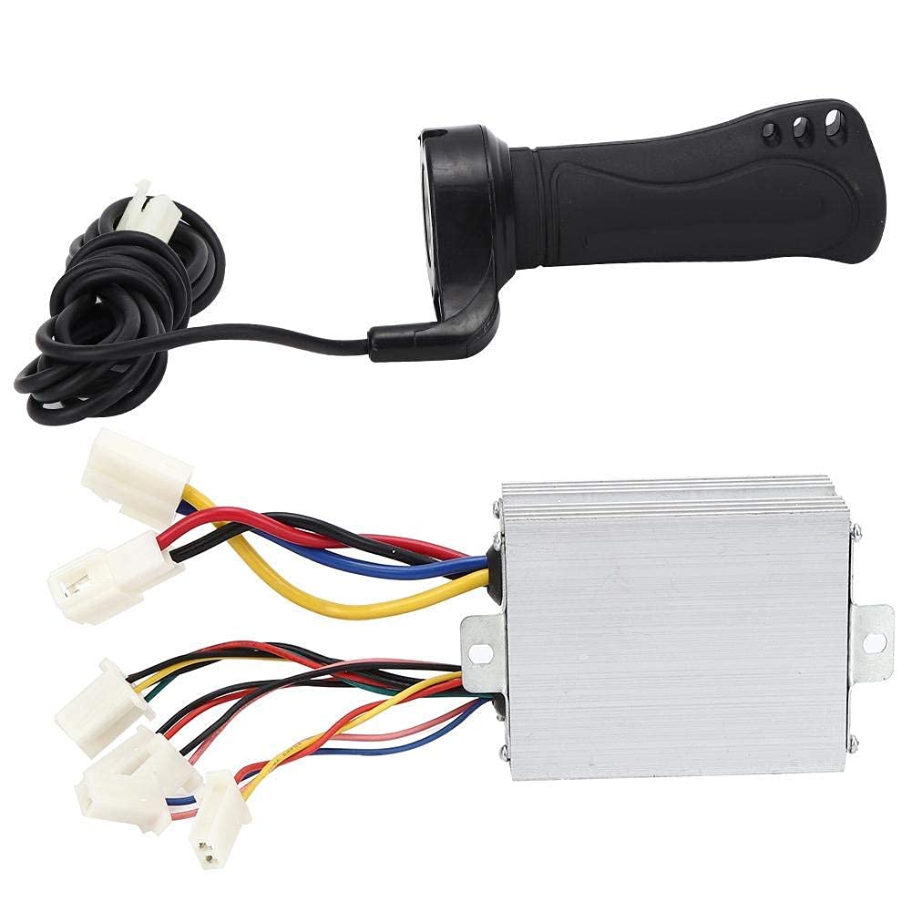 Alomejor Motor Speed Brushed Controller 24V 500W Scooter Brushed Controller with Handlebar for Electric Refit