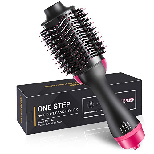 Hair Dryer Brush,Hot Air Hair Brush 4 in 1 Electric One Step Hair Blow Dryer Comb Volumizer with Negative Ions for Hair Dryer, Styling, Curler Straightener