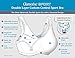 Glamorise Women's Double-Layer Custom-Control Sport Bra, White Grey, 42DD