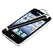 Pandamimi - Deluxe Black Bling Diamond Rhinestone Aluminum Chrome Hard Case Cover for Apple iPhone 5 5G + Screen Protector