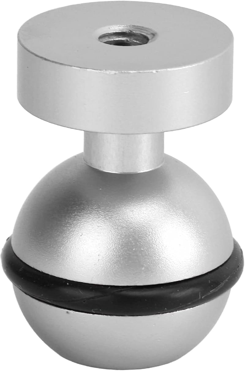 Annadue Silver Aluminum Alloy Scuba Ball Clip Bracket for Dive Lights & Cameras