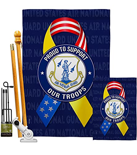 Breeze Decor Support Air National Guard Troops Garden House Flag-Kit Armed Forc…