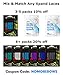 Xpand No Tie Shoelaces for Adults & Kids - Stretch Elastic Shoe Laces for Sneakers | Stretchy Tieless Shoe Strings for Running, Sports & Everyday Wear | One Size Fits All