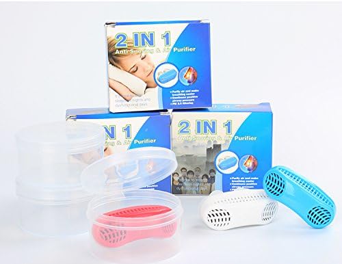 Anti Snoring Air Purifier Snore Stopper Magnetic Silicone Nose Clip Sleeping Device Random Color Red Blue White