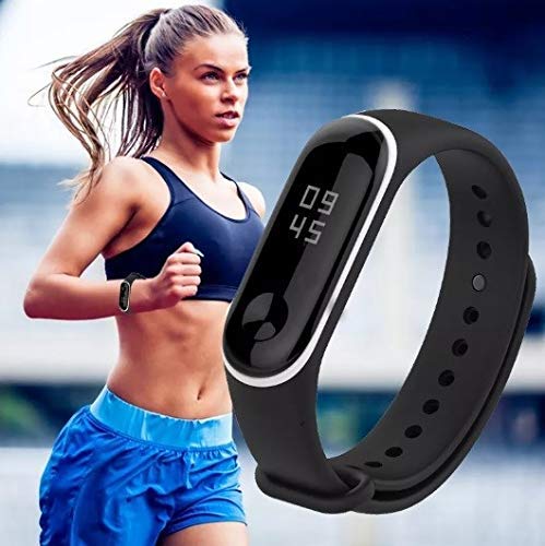 Sounce Adjustable Xiaomi Mi Band 3/ Mi Band 4 Watch Silicone Strap Band Bracelet - Set of 5