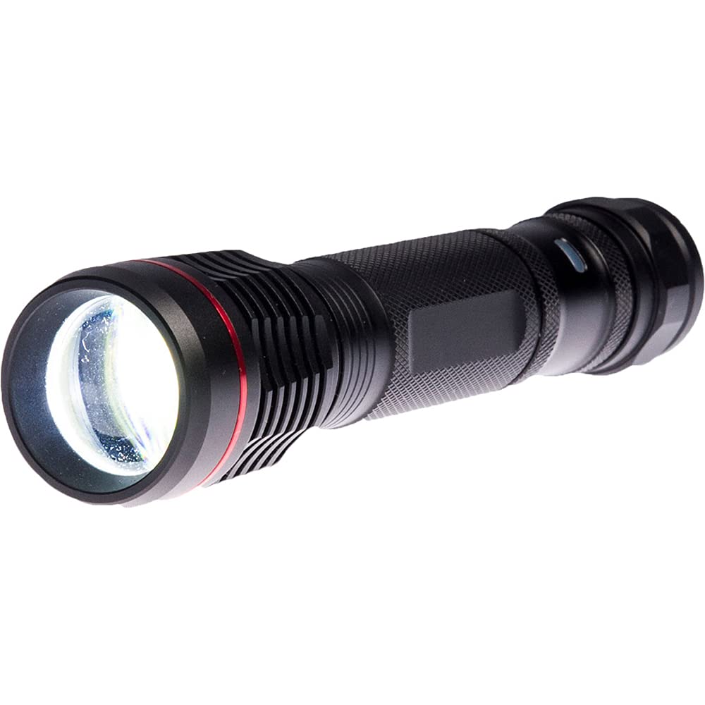 Portwest USB Rechargeable Torch, Size: One Size, Colour: Black, PA75BKR