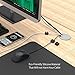 Cable Management Cord Organizer ORICO 1 Channel Desk Cable Clips Wire Cord Holder for Power Cords and Charging Accessory Cables, Mouse Cable, PC, Office and Home (Black, 10PCS)