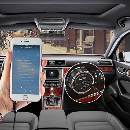 Aux-Cable-Syncwire-Audio-Cord-35mm-Auxiliary-Headphone-Cable-for-Car-Home-Stereos-Apple-iPod-iPhone-iPad-Echo-Dot-Samsung-Smartphone-MP3-Player-More-Nylon-Braided-33ft-Black