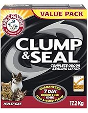 ARM & HAMMER Clump & Seal Cat Litter, Multi-Cat, 17.2-kg