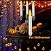 12 Pcs Battery Operated Led Flameless Floating Candles Lights With Timer For Party Decor,Window Candlesticks,Electric Fake Taper Candle For Halloween/Christmas/Thanksgiving/Birthday/Church Decorations