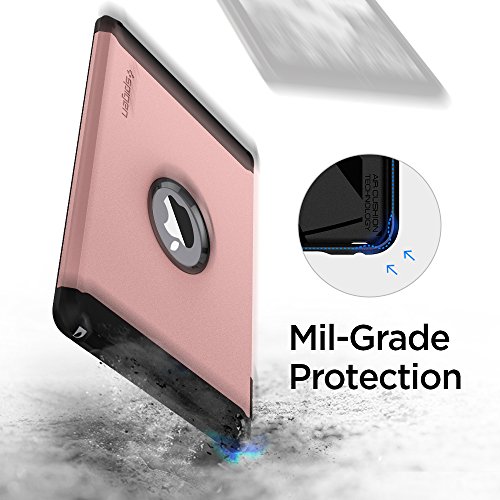 Spigen Tough Armor Compatible con Apple iPad 9.7 (2017) Funda - Oro Rosa - Imagen 7
