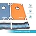 Harvil Portable Premium PVC Framed Cornhole Game Set with 8 Double-Lined Bean Bags and Carrying Case