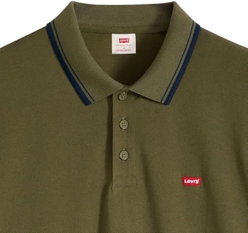 Levis Hm Polo Listra de Ponta em Madeira Azeitona