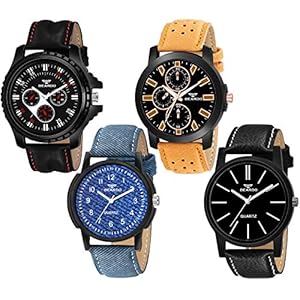 BEARDO Designer Collection Combo of 4 Analog Multicolor for Boys Watch