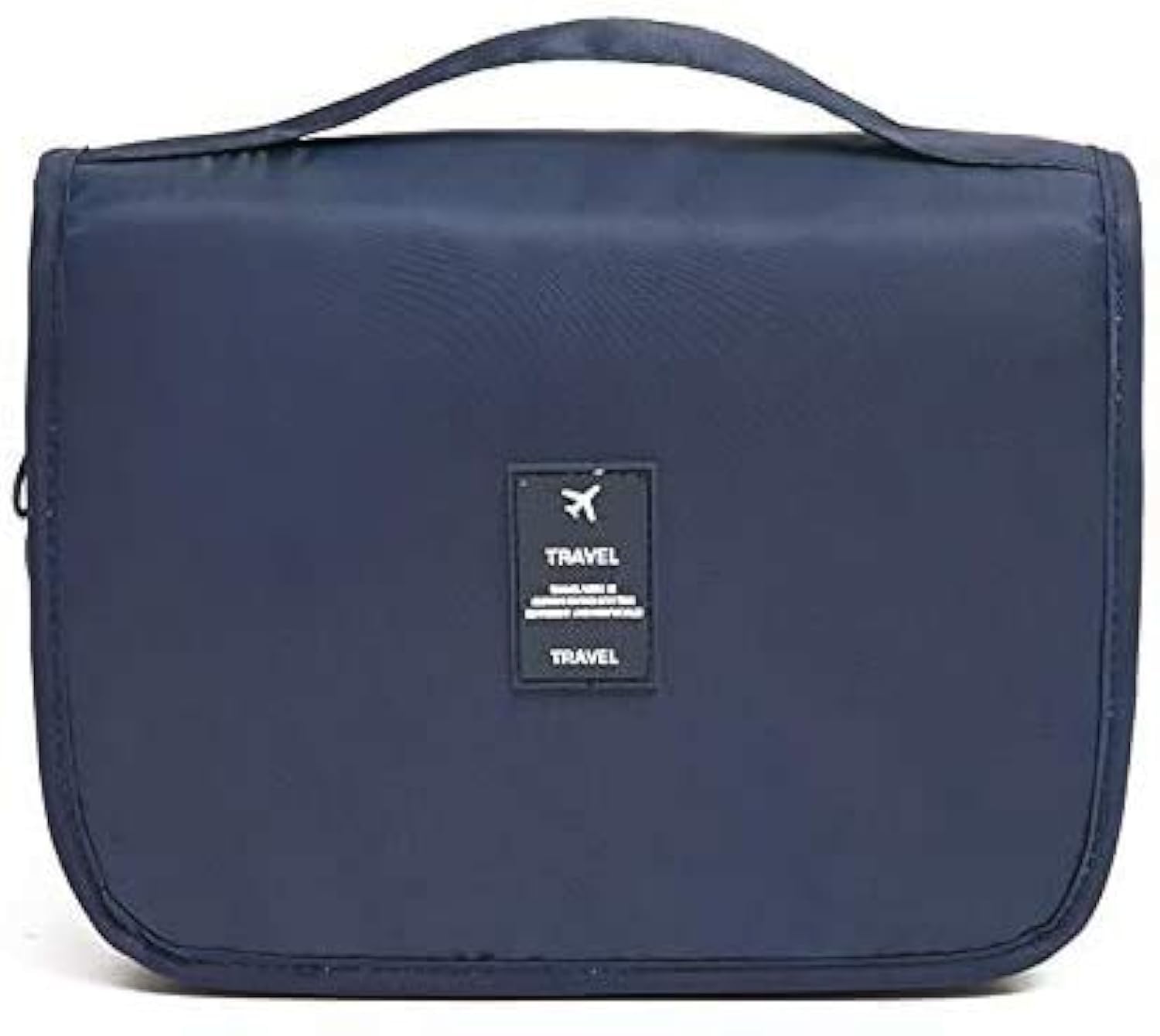 ALCIONO Makeup Hand Bag Portable Multi Brush Holder Bag For Travel, Home|Cosmetic Organizer Detachable Pouch for Women and Girls - Navy Blue