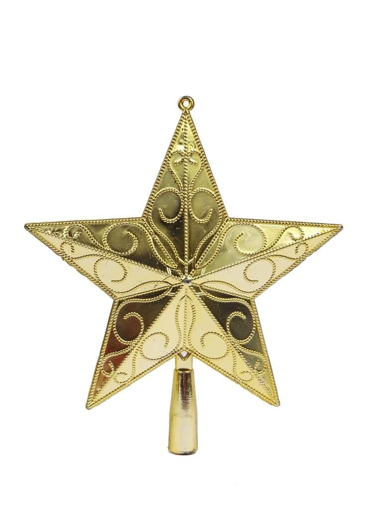YYCRAFT Star Chirstmas Tree Topper 6 Inch Christmas Decoration,Gold