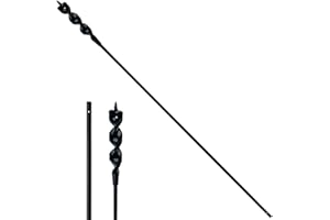 DECKRKAT 54" Flexible Installer Drill Bit - 3/4" Auger with Fish Eye Hole & Anti-Slip 3-Flat Shank for Wire Pulling Through Walls, Ceilings, Sidewalks.