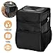 YEMMEN Car Trash Can with Lid and Storage Organizer Pocket, Portable Car Accessories Organizer for Women and Men with Vinyl Inside Lining 100% Leakproof