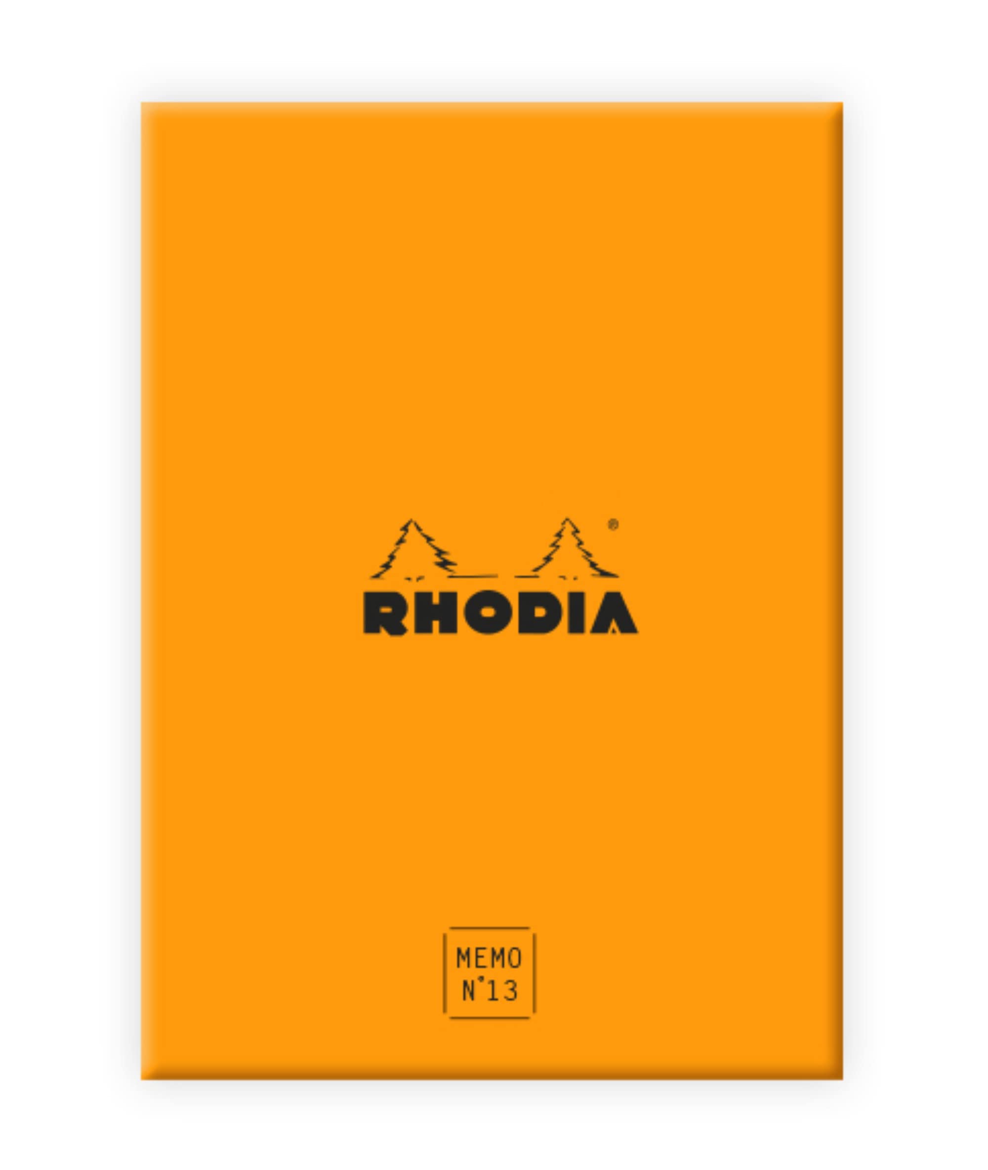 RHODIA 194054C - Memo Pad Box N°13 Orange - A6 11.5 x 16 cm - Dot (Dotted) - 240 Sheets 80g/m - Practical and Compact - Rhodiatime Collection