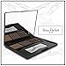 Brow Perfect Eyebrow Kit - 13 Piece Brow Kit - Eyebrow Stencils For Perfect Brows That Frame Your Face! Includes 6 Stencils, 3 Powders, 3 Brushes, Tweezers and a Compact Mirrored Case
