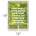 THINK DEEPLY, SPEAK GENTLY, AND LOVE MUCH. Motivational Quote Poster for Office Staff College Athletes Teams School Classrooms and Home –13 x 19 inch Inspirational Paper Poster Proudly Made in the USA