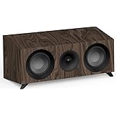 Jamo Studio Series S 83 CEN-WL Walnut Center Speaker | WaveGuide technology with dual 5-inch woofers and magnetic grille for dialogue, acoustics and surround sound