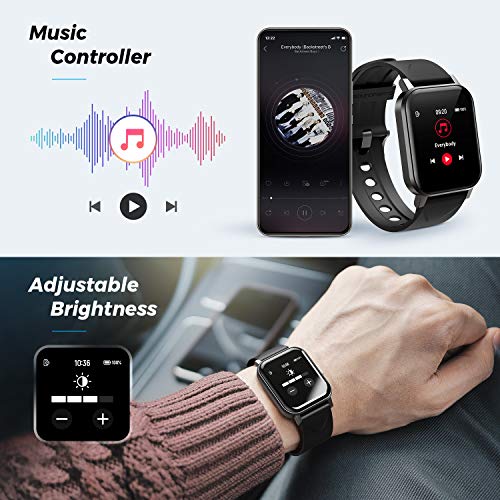 SoundPEATS Watch 1 Smart Sports Watch Health and Fitness Tracker with Heart Rate Monitor Sleep Quality Tracker IP68 Waterproof 1.4\