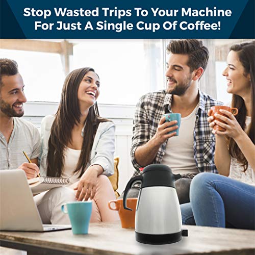 Essential Values Thermal Carafe for Keurig 2.0 & Plus Models, 1L / 32oz