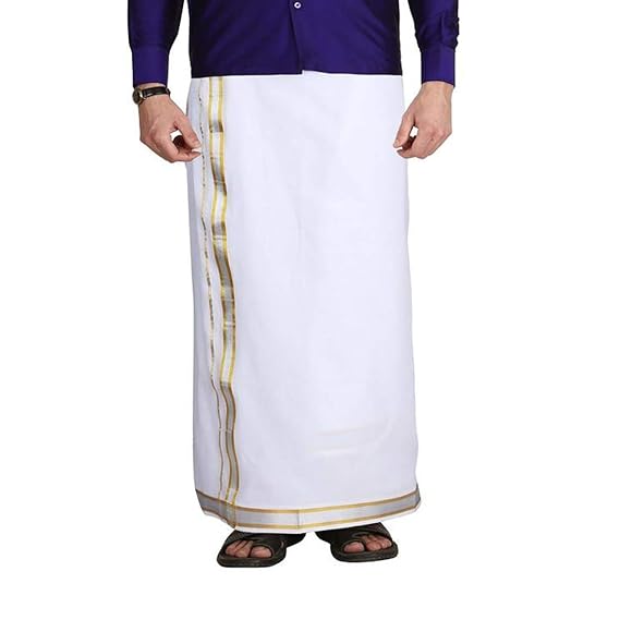 cotton Men's Cotton Pocket Dhoti
