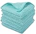 SINLAND Microfiber Face Cloths Reusable Makeup Remover Washcloths Super Soft and Absorbent Fingertip Face Towels for Sensitive Skin Women 12 x 12 Inch 6 Pack