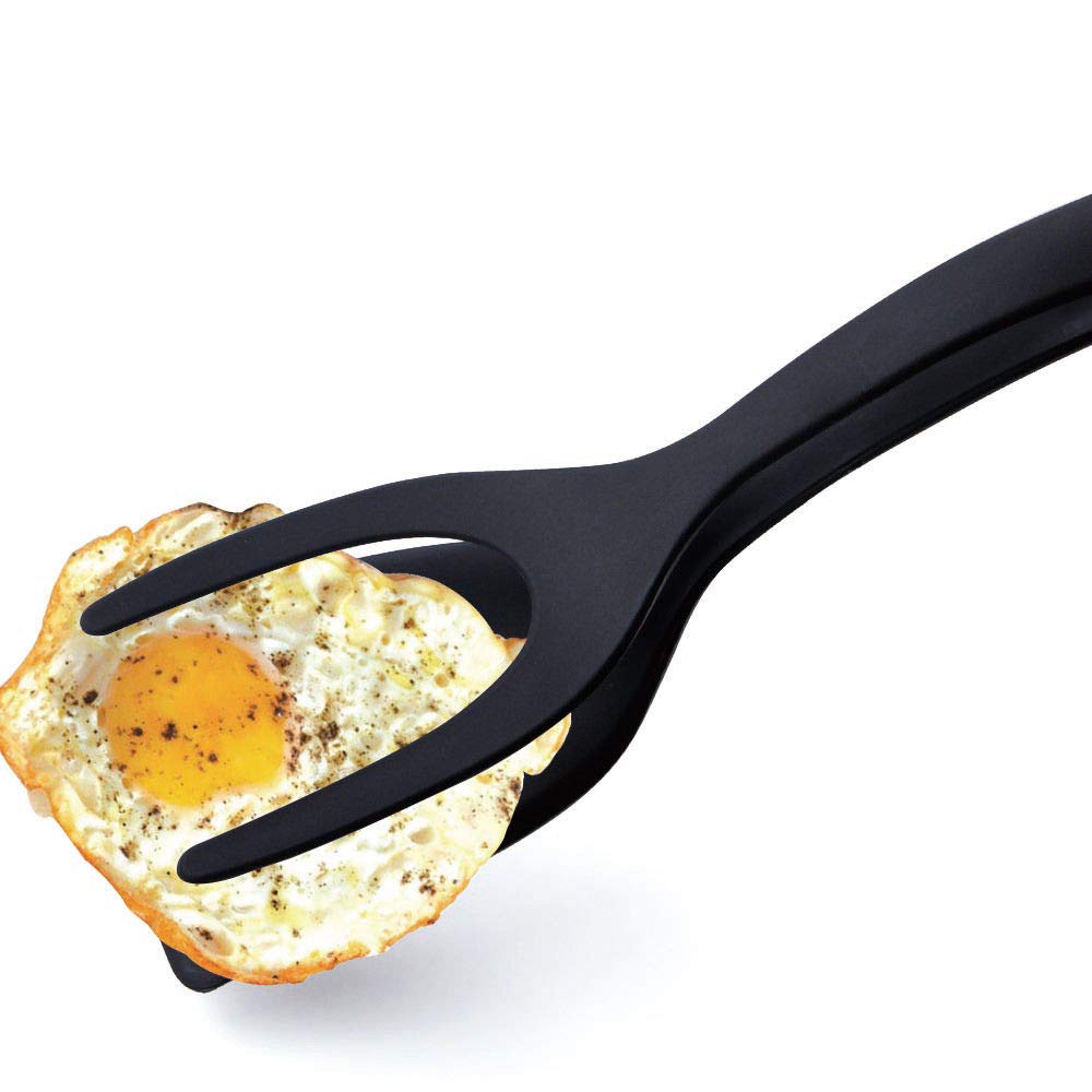 Multifunction Spatula Shovel Pliers Non-Stick for Pancake, Hamburger, Eggs. French Toast, Omelet, Fried Egg Turners Grip and Flip Spatula Bread Tongs Cooking Tool Kitchen Utensils