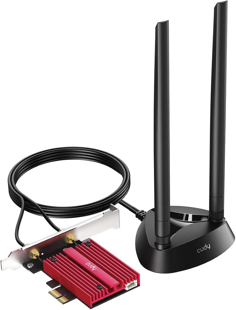 Cudy AX3000 WiFi 6 PCIe Adapter Bluetooth 5.0 Card 2402+574Mbps WPA3 Win 10