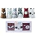 OLABB Toddler Socks Anti Slip Baby Kids Animal Crew Socks Non-Skid 6 Pairs Gift Set…