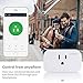 Smart Plug Wifi outlet Works with Amazon Alexa Echo Google Assistant and IFTTT No Hub Required Remote Control Timer Function ETL and FCC Listed AISIRER (2 pack)