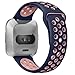 NO1seller Top Bands Compatible for Fitbit Versa Small Large, Soft Silicone Sport Strap with Ventilation Holes Replacement Wristband for Fitbit Versa Fitness Smart Watch Women Men