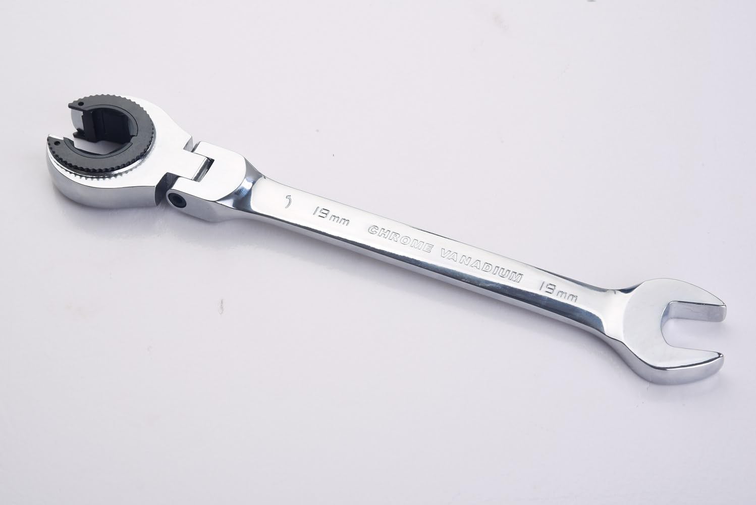 FLZOSPER Metric Fix Tubing Wrench，Flex-Head Gear Wrench, Ratcheting Fix Combination Wrench Spanner (19mm) — image 1