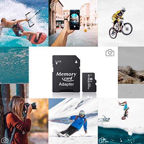 Sethjcsy Memory Card with Adapter U3, 4K, C10, Memory Card Read