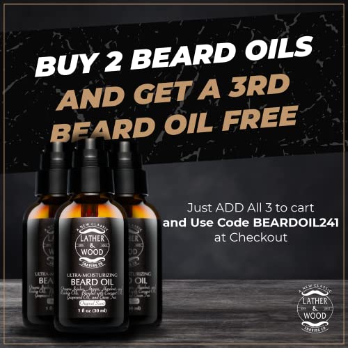 UltraMoisturizer Beard Oil For Men Black Label Premium Blend Spill