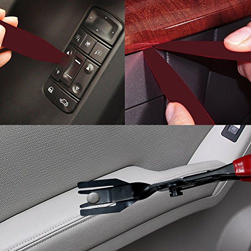 Auto Trim Removal Tool Kits 4 Pcs Clip Pliers Set Car Trim Removal Tool 2 Pcs For Car Dash Radio Audio Installation Nylon Fastener Remover Fastener Rivet Clips 100 Pcs For GM Ford Chrysler Dodge