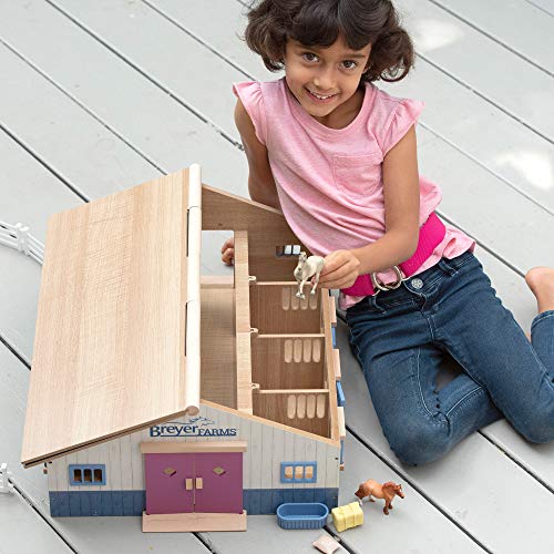 Breyer Horses Farms Deluxe Wooden Playset 19 Piece Playset 2