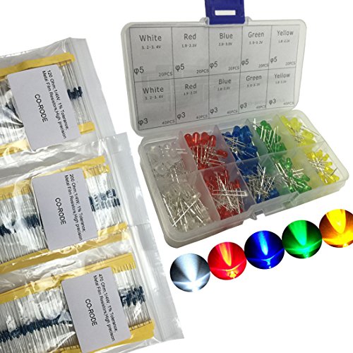 Co rode 300pcs 3mm and 5mm assorted color led emitting …
