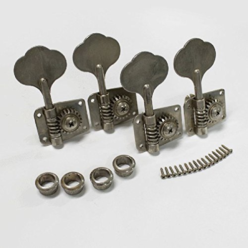 Q-PARTS AGED COLLECTION '59 P. BASS TUNING KEYS - DISTRESSED NICKEL