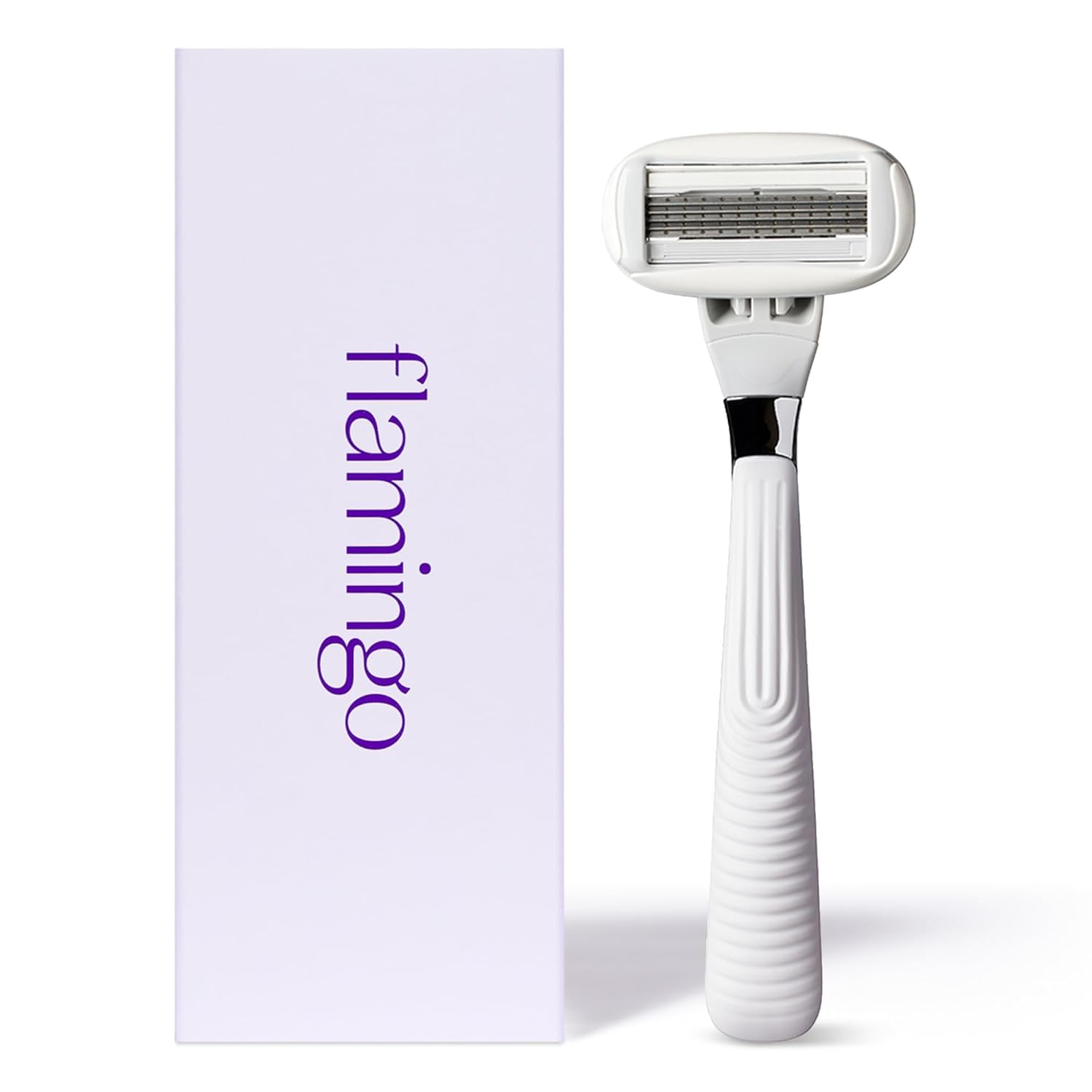 Photo 1 of Flamingo Razors for Women, 1 Razor (Polished Chrome) Handle and 1 Razor Blade Refill