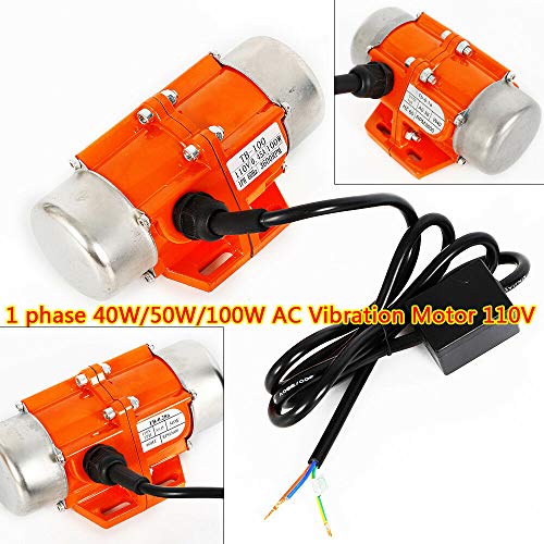 40W 110V Mini Vibrating Motor 3600 RPM Concrete Vibrator Vibration Motor Single Phase Aluminum Alloy Vibrating Vibrator Motor for Shaker Table Vibrating - Thumbnail 4