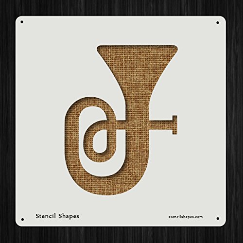 Tuba Sound Progression Musician Musical Style 5322 DIY Plastic Stencil Acrylic Mylar Reusable