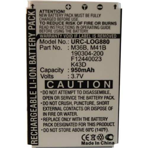 Ultralast URC-LOG880 Replacement Battery for Harmony 880 Remote