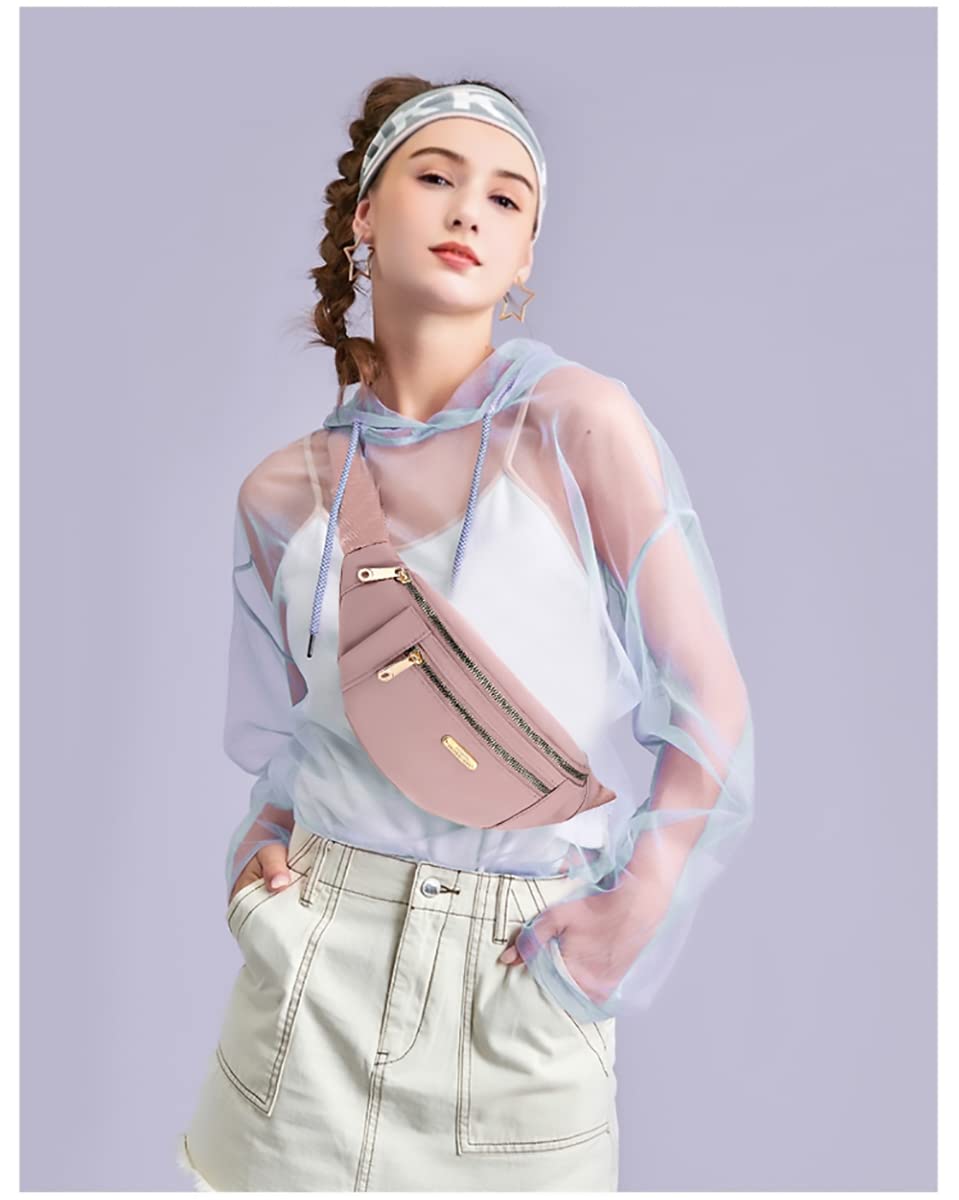 EVANCARY Fanny Packs Waist Pack for Women, Waterproof Waist Bag with Adjustable Strap for Travel Sports Running